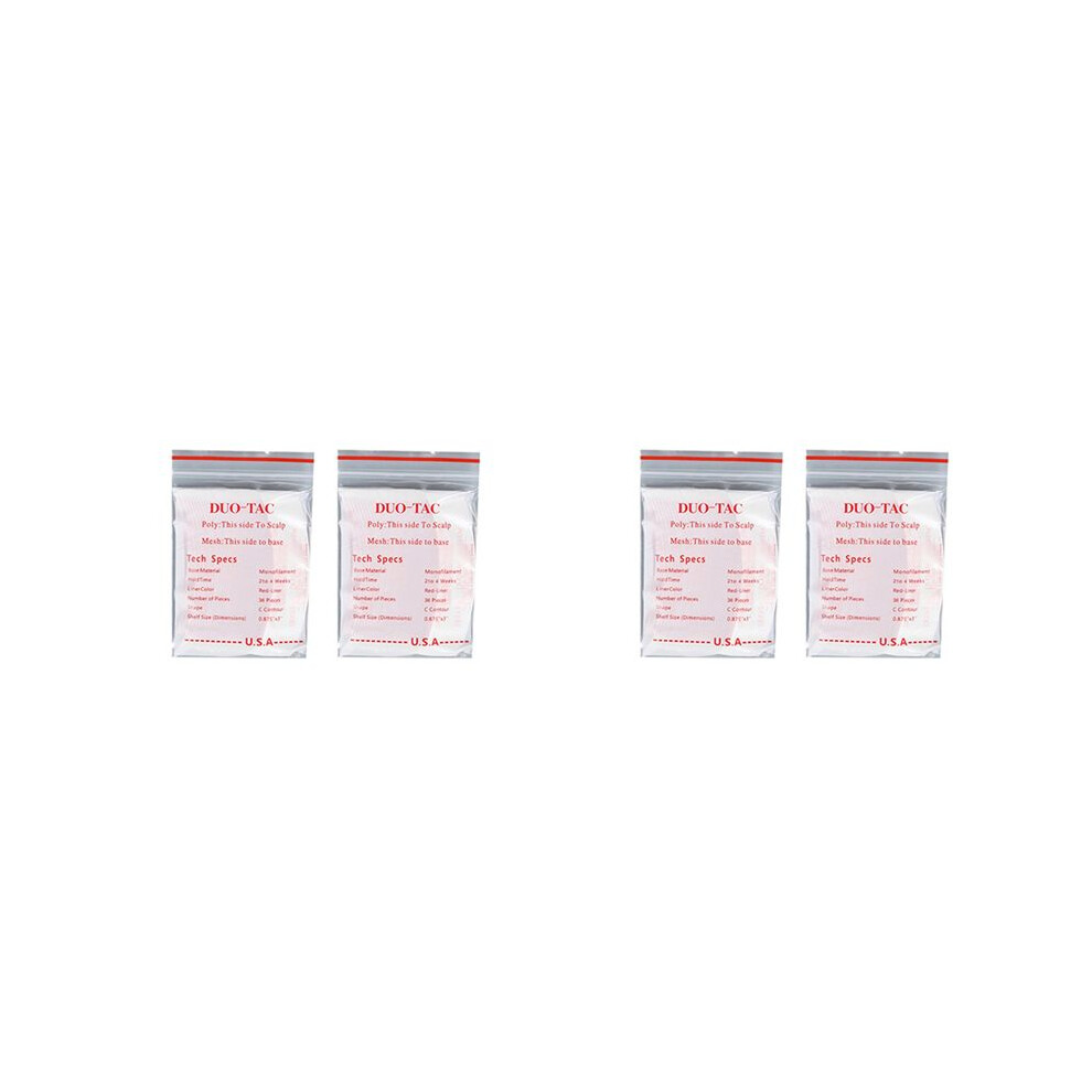 Unisex 144Pcs/Lot Duo Tac Lace Wig Sided Double Tape Slitting Hair Adhesive Extension Strips For Toupees/Lace Wig Film C