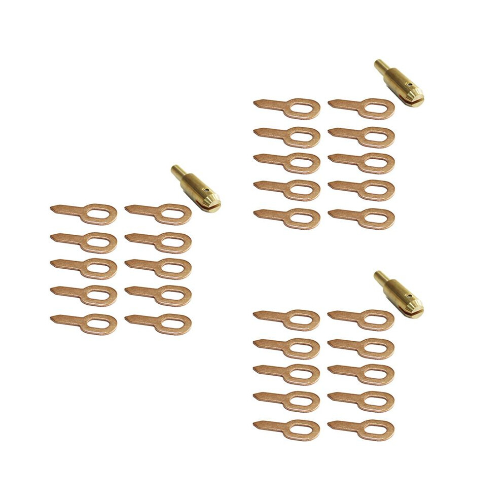3X Straight Pull Rings Pads Chuck Stud Spot Welding Kit Slide Hammer Dent Pulling Miracle System 6031947241120