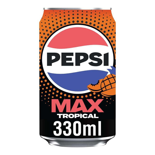 Pepsi Pepsi Max Tropical, 330ml Cans (Pack of 24) 2