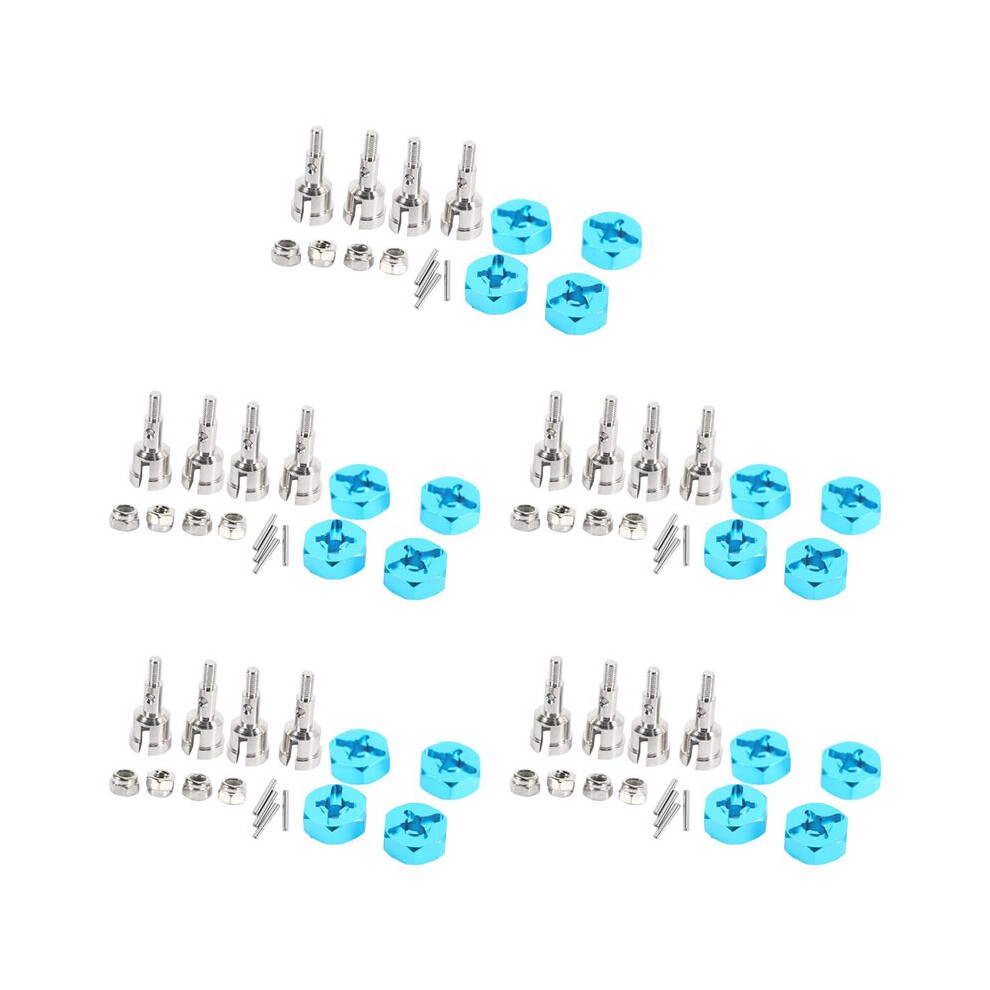 20X Wheel Conversion Set Axle & 12Mm Hex Dive Hub Turn 1/10 Road For 1/18 A959 A969 A979 A959b A969-B 6033687902354