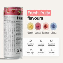 Huel Daily A-Z Vitamins Energy Drink, 12 x 330ml Cans, Strawberry & Watermelon Sparkling Multivitamin Energy Drink, Fizzy Drinks Made with Real Fruit