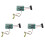 3X 21V 2.5 Electric Shears Control Panel Pruning Shears Controller Pruning Shears Accessories Motor Drive Tools Parts 1
