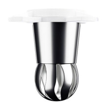 Ice Accessory, Flower Flower-Shaped Modeling Cap, Stainless Steel & Spout,Universal Fit for Common Ice Cream Machines