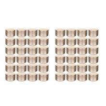 48 Pcs Candle Jar Decorative Labels Empty Storage Tins Candle Tin Can Candlestick Holders Round Tin Containers, A