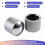 12X Guitar Dome Control Knobs for  Tele Replacement, Silver 8