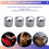 12X Guitar Dome Control Knobs for  Tele Replacement, Silver 9