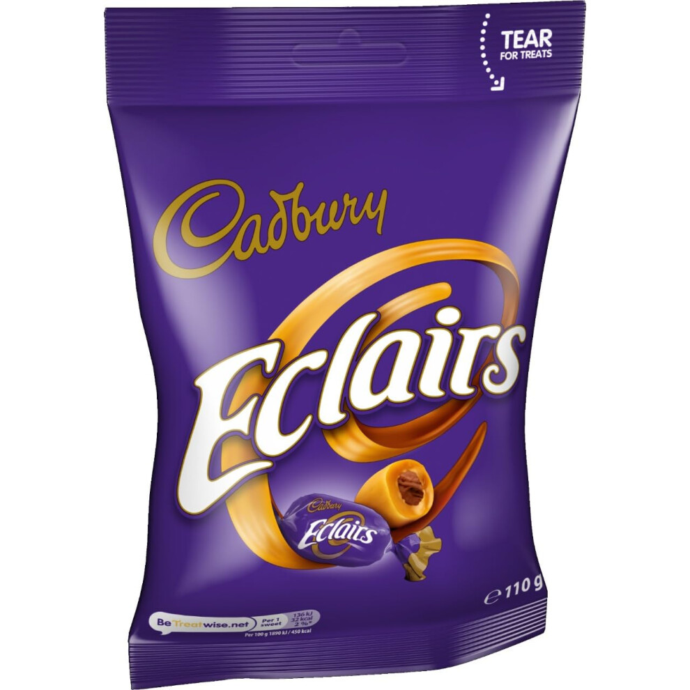 Cadbury Eclairs Chocolate Bag Caramels With Milk Chocolate Centres Del