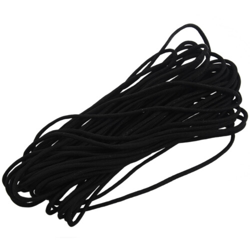 2X ROPE 5mm Diameter Cord Black Tent Cord 2