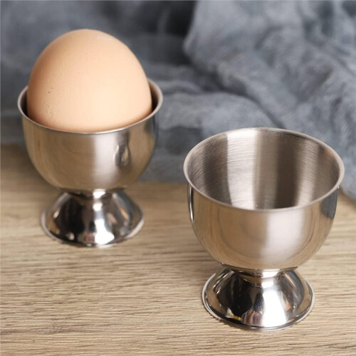 8-Teiliges Eierbecher-Set Aus Edelstahl - Eierbecher, Eierhalter - Küchenhelfer-Set - Runder Eierbecherhalter 2