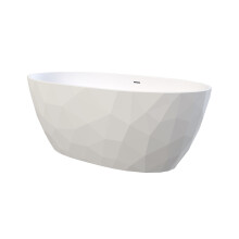 Balterley Parwich Freestanding Luxury Oval Double Ended Bath, 1690 x 800mm - Gloss White