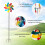 54 Inch Multicolour Wind Sculpture Metal 7