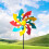 54 Inch Multicolour Wind Sculpture Metal 10