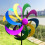 54 Inch Multicolour Wind Sculpture Metal 12
