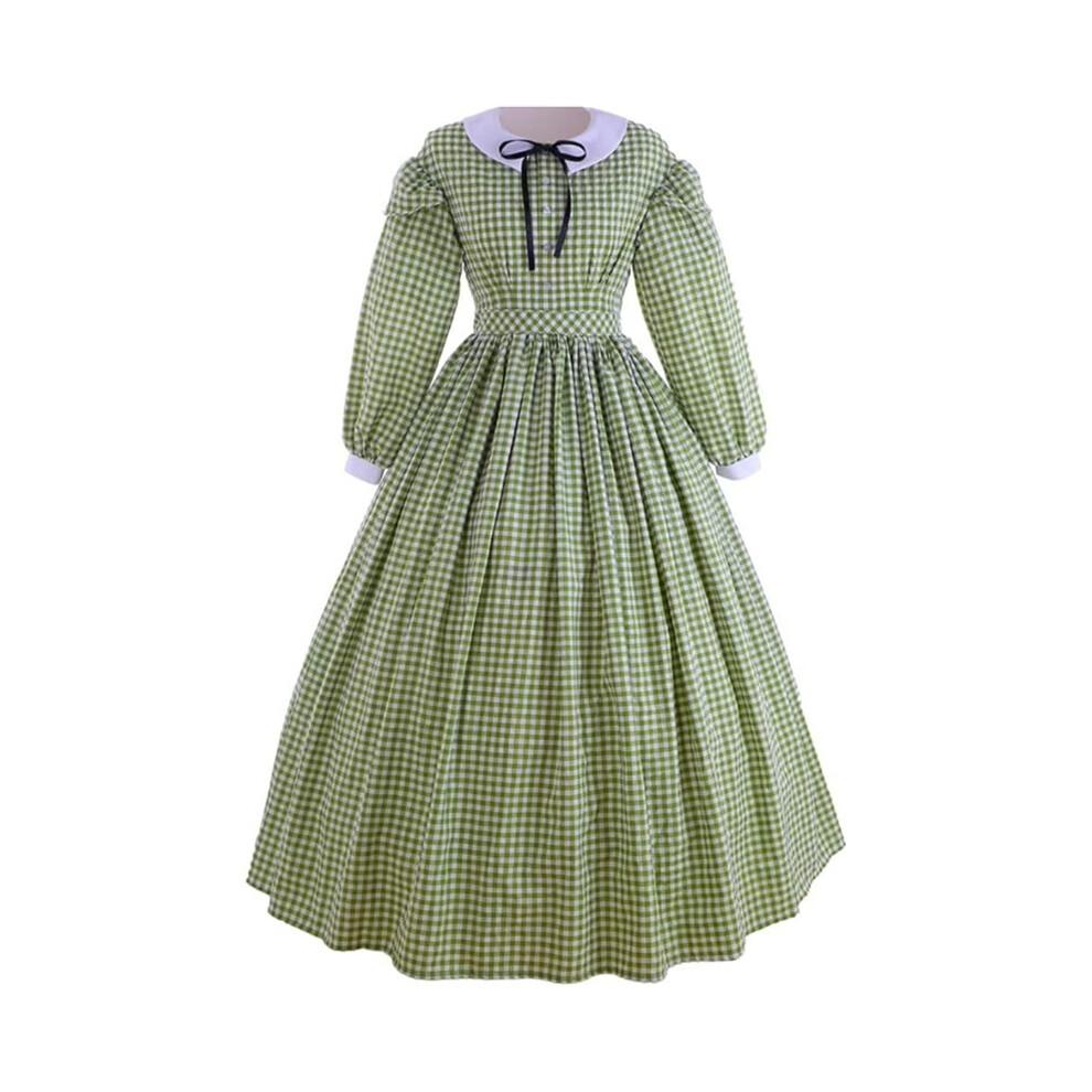 (, Xs) Women Civil War Dress Victorian 1860S Ball Gown Southern Belle Costume Green
