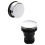 Balterley Round Push Button Bath Waste - 70 x 70mm - Chrome 2