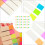 20Ensembles Étiquettes Adhesives Colorées Pour Étudiants Index Notes 6