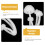 36Pièces Mini Champignons 3D Blancs Décoratifs Silicone Pour DIY 5