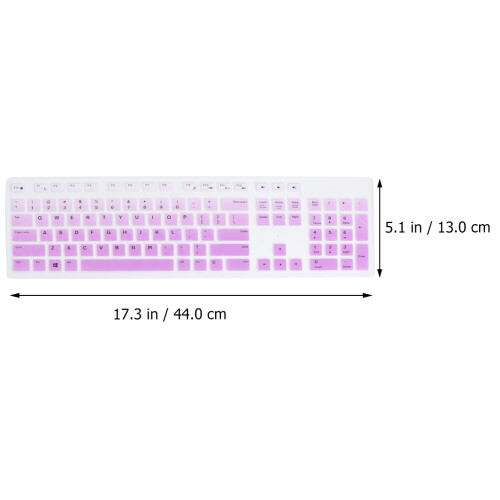 1Pièces Protection Silicone Clavier Violet Compatible Kb216 Km636 1