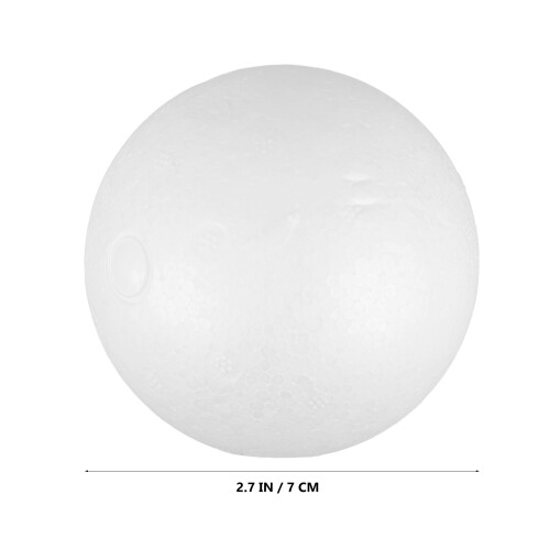 100Pièces Boules Blanches En Polystyrène Lisses Pour Décoration DIY 1