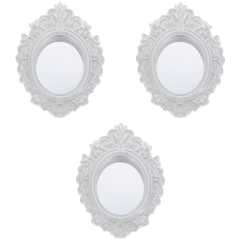 3Pièces Mini Résine Argent Pour Décoration De Maison Miniature 2