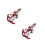 2Pièces Figurines Casse- En Bois Rouge Décor De Noël Miniature 4