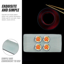 1Pièces Assiette Rectangulaire En Céramique Pour Sushi