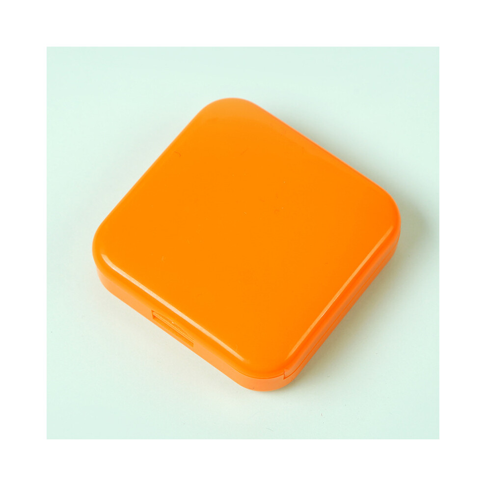 Stoyotu (Orange) Portable Am Pm Pill Organizer Daily 2 Times Pill Case Travel Pill Box 2 Compartment Easy Open Vitamin Container For Pills