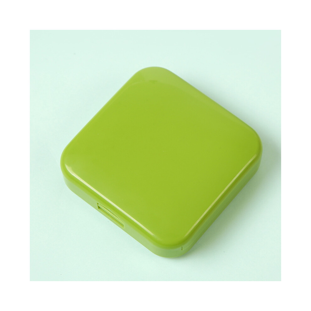 Stoyotu (Green) Portable Am Pm Pill Organizer Daily 2 Times Pill Case Travel Pill Box 2 Compartment Easy Open Vitamin Container For Pills