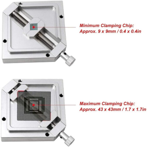 Adjustable BGA  Efficient Tool HT-90 Stencil Holder for Laptop CPU Phone Repair Diagonal Solder  Jig, Chip Tools 2