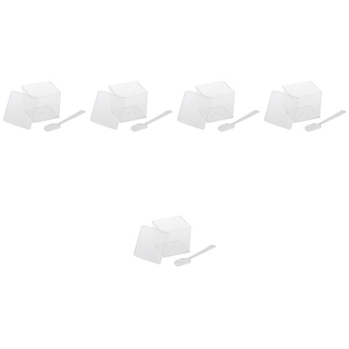 50Ensembles Petits Bols Apéritifs En Transparent Pour Buffet 2