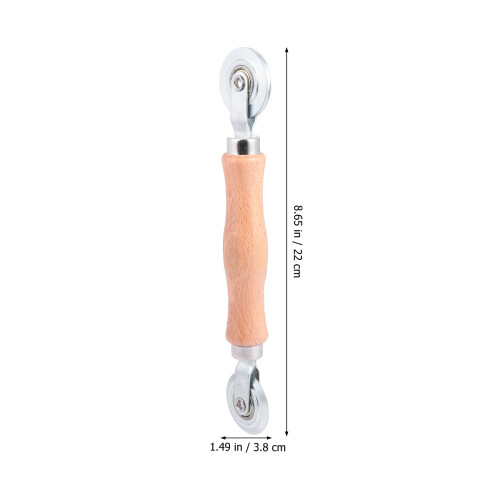 2Pièces Accessoire Outil Rouleau Écran Bois Khaki 1