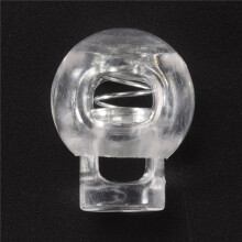 50 Pcs Clear Plastic 5mm One Hole Cord Stoppers Cord Lock Cord Lock Stopper