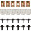 24Pièces Fixations Cache Protection Acier Inox Multicolores 7