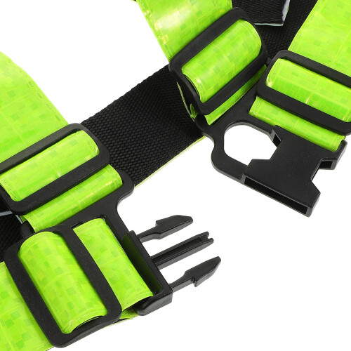 1Gilet Visibilité Ajustable Pour Jogging Randonnée Cyclisme