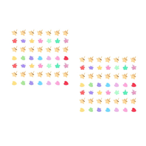 600Pièces Mini Brads Fer Colorés Pour Fixation Projets DIY 1