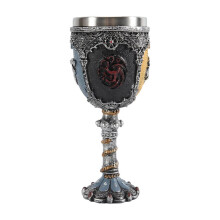 Middeleeuwse Ridderbadge Bierpul Roestvrij Staal Hars Viking Wijnglas Middeleeuws Wijnglas Keukengerei Theeservies Wijnglazen