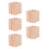 5Pièces Supports En Bois Naturel Pour Pieds De Table 3