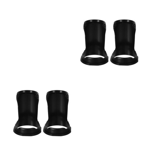 4Pièces Porte-Brosses À Rasage Plastique Noir Support Outils 2