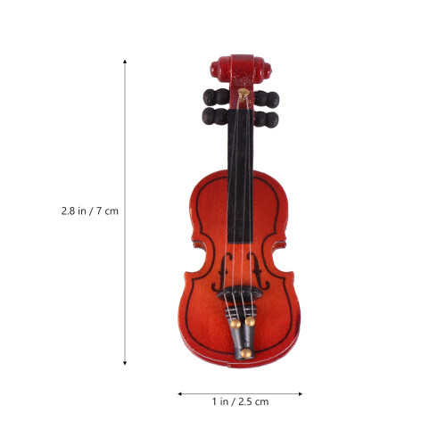 Mini Modèles De Violons En Bois Marron Pour Maison De Et Décor 1