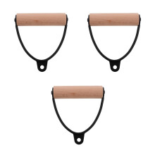 3Pièces Poignées De Gym En Bois Multiusage Ergonomiques Pour Exercices