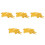 5Pièces Clips ABS Floral Sûr Types 5
