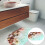 1Tapis De Bain Imprimé Style En PVC Antidérapant 7