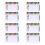 8Pièces Tableau Effaçable Montage Mural Usage Éducation 7