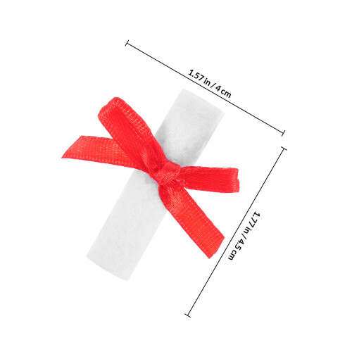 10Pièces Mini De Graduation En Tissu Décor Élégant 1
