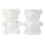 4Pièces Moulages Ours Blancs En Mousse Pour Décoration DIY 6
