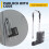 Combination Padlock Outdoor, Waterproof Heavy Duty Padlock with Code, Multifunctional Adjustable Long Padlock- Black 8