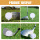 3Pièces De Golf Blanches Plates En Caoutchouc Pour Entrainement 5