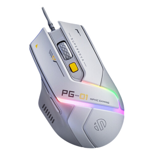 INPHIC PG1 Wired Gaming Mouse Ergonomic E-Sports Macro Programming RGB Competitive Peripheral