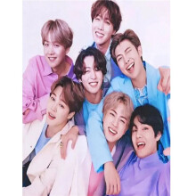 Diamond Painting Full Drill Full Drill Kpop Figure Poster Stitch for Home Decoration