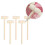 30Pièces Marteaux En Bois Mini Mallets Jouets Éducatifs Marron Clair 5